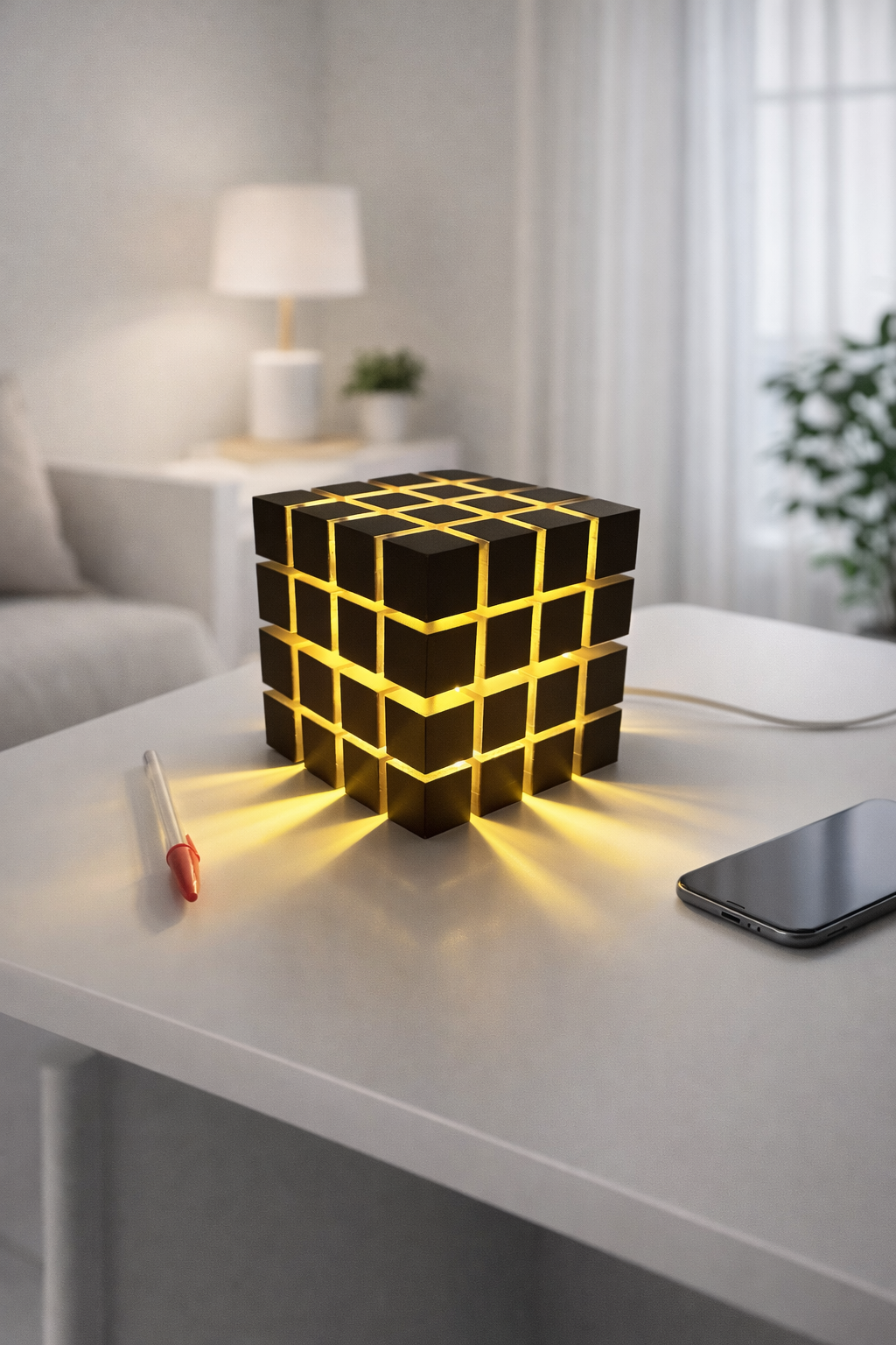 Luminária Cubo Led