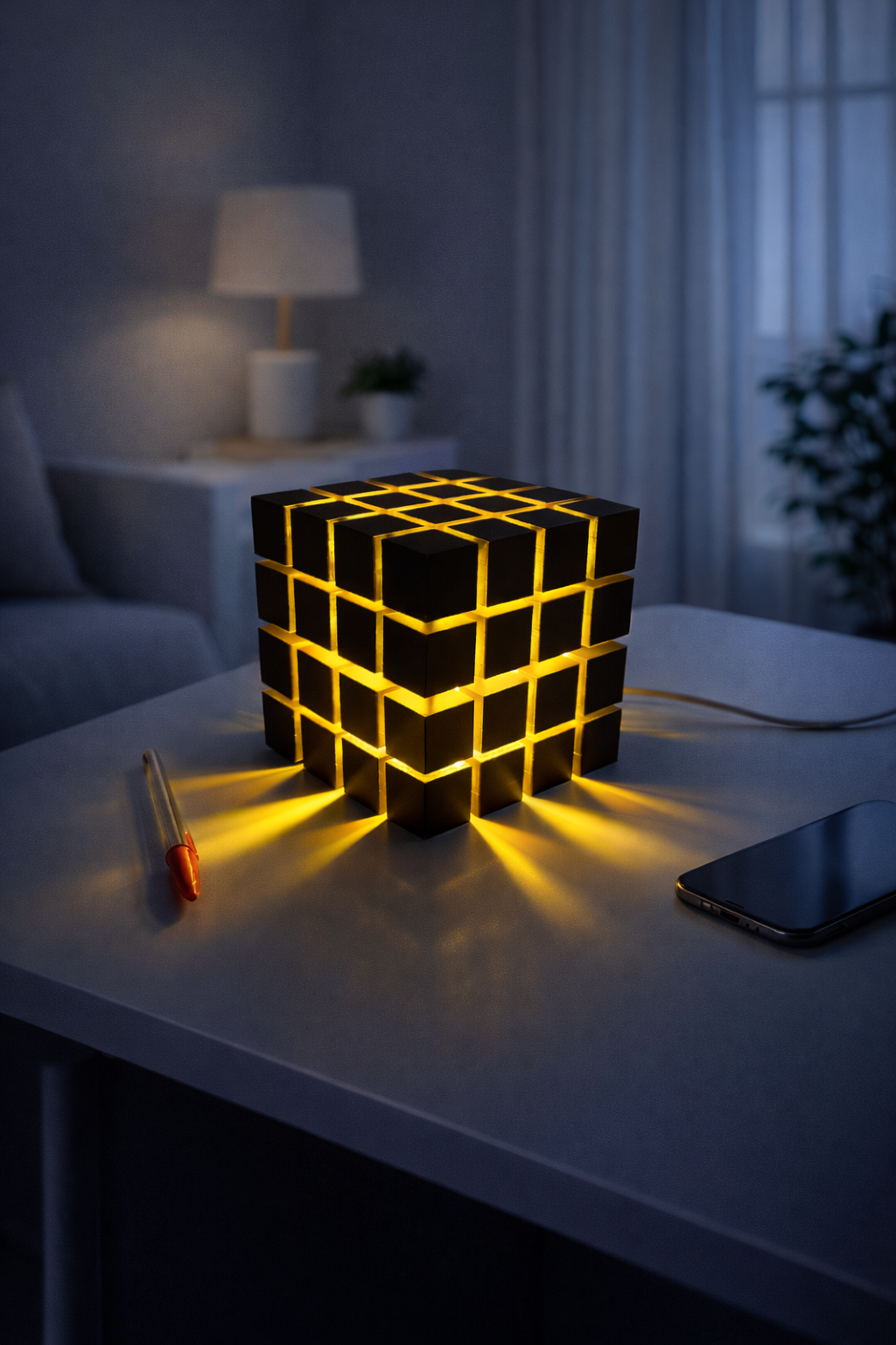 Luminária Cubo Led