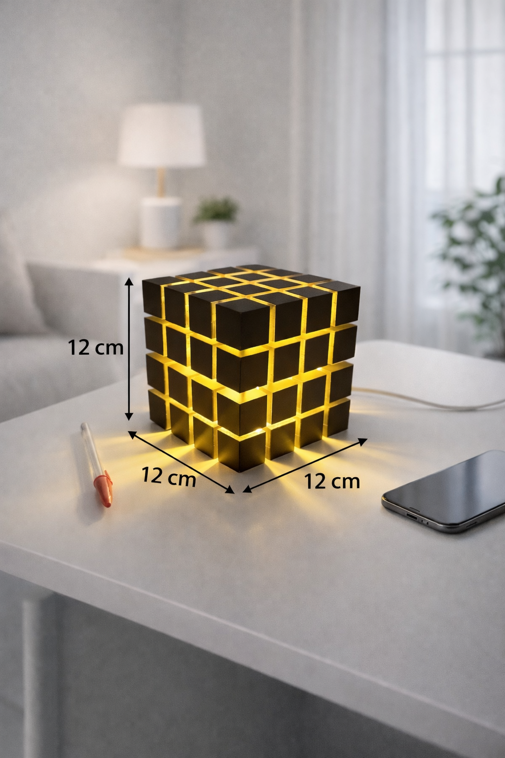 Luminária Cubo Led
