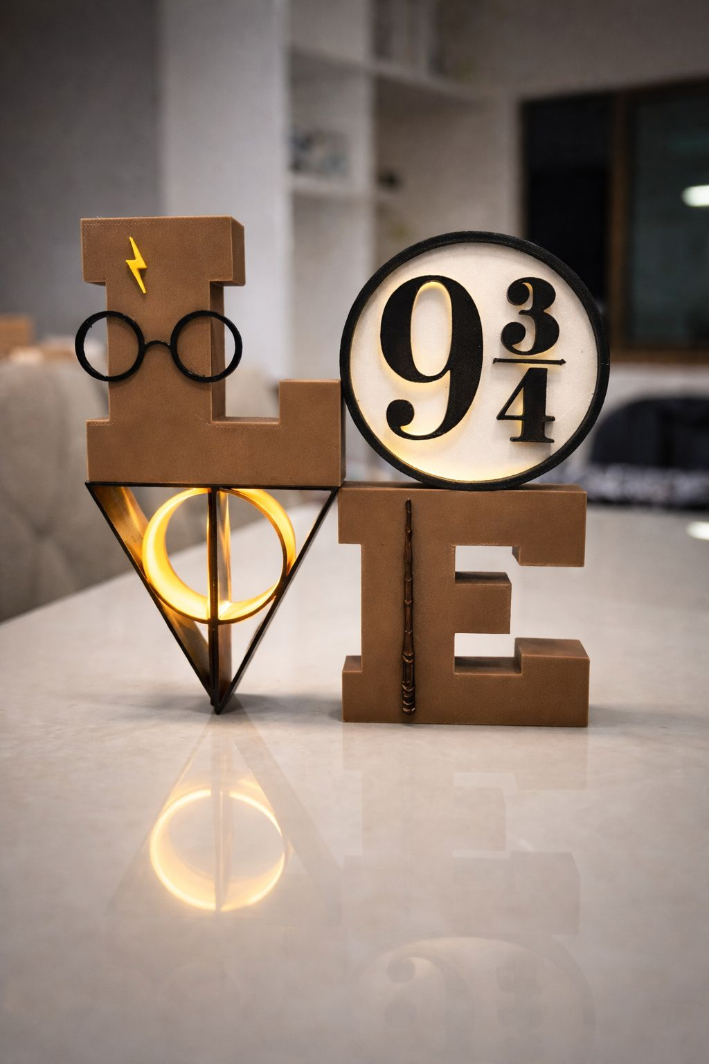 Decorativo LOVE Harry Potter – Peça Geek