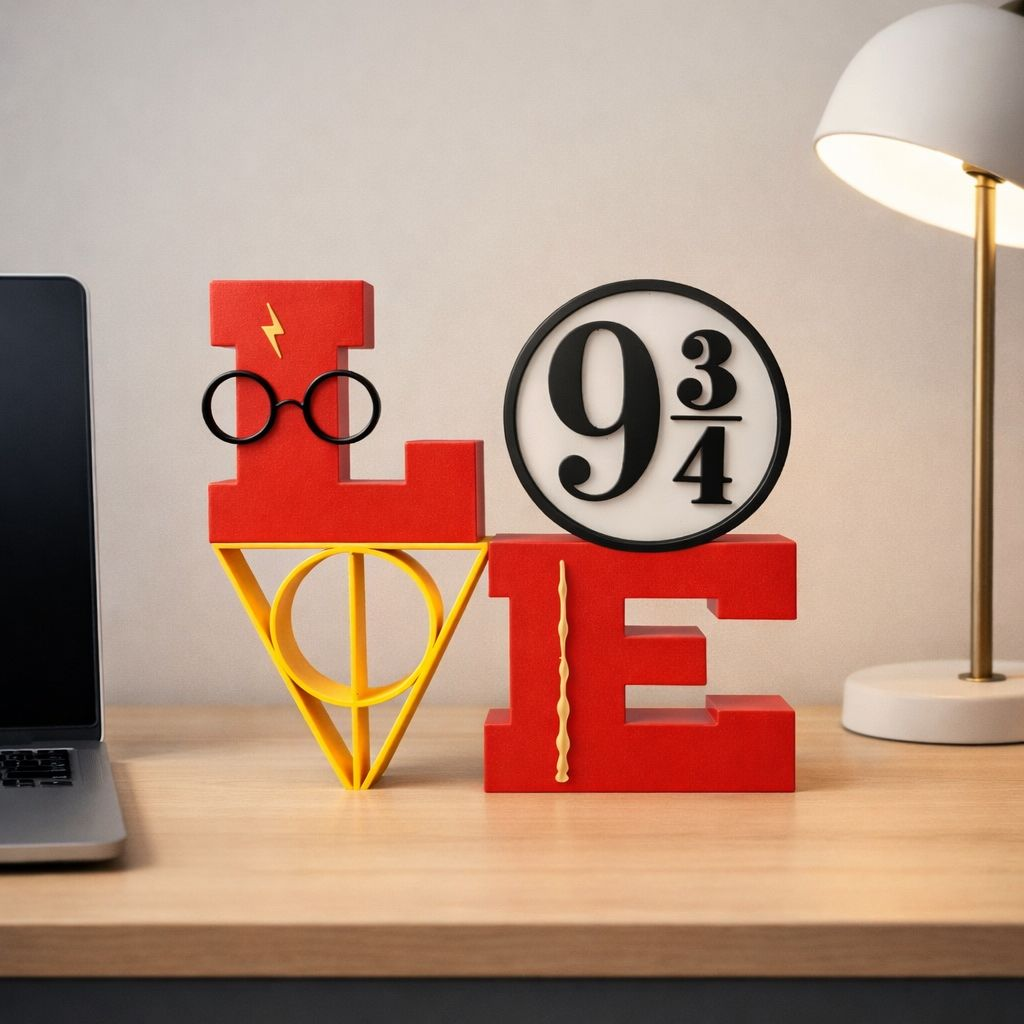 Decorativo LOVE Harry Potter – Peça Geek