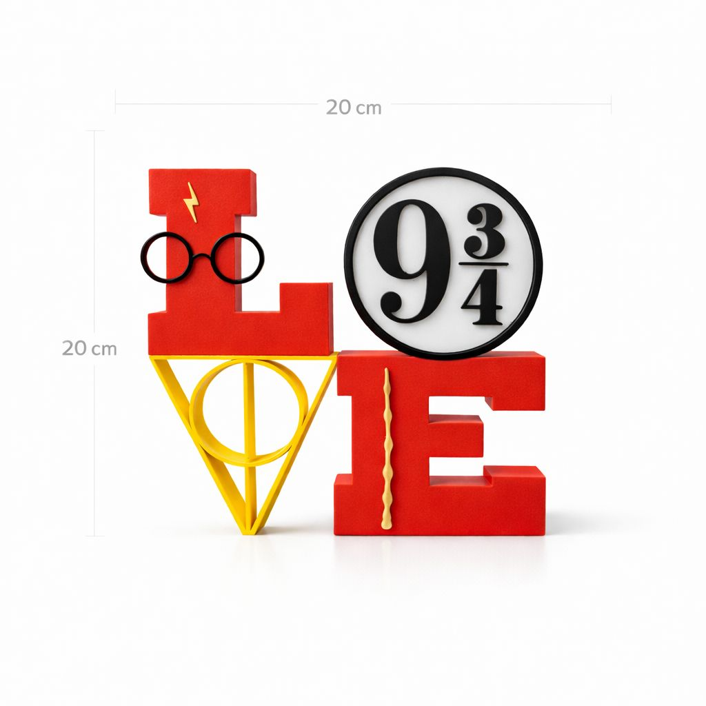 Decorativo LOVE Harry Potter – Peça Geek
